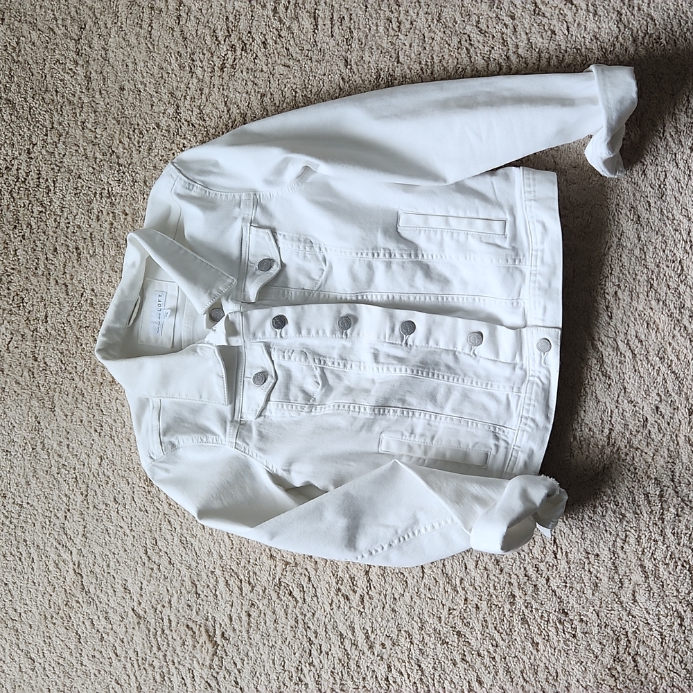 Loft white denim jacket